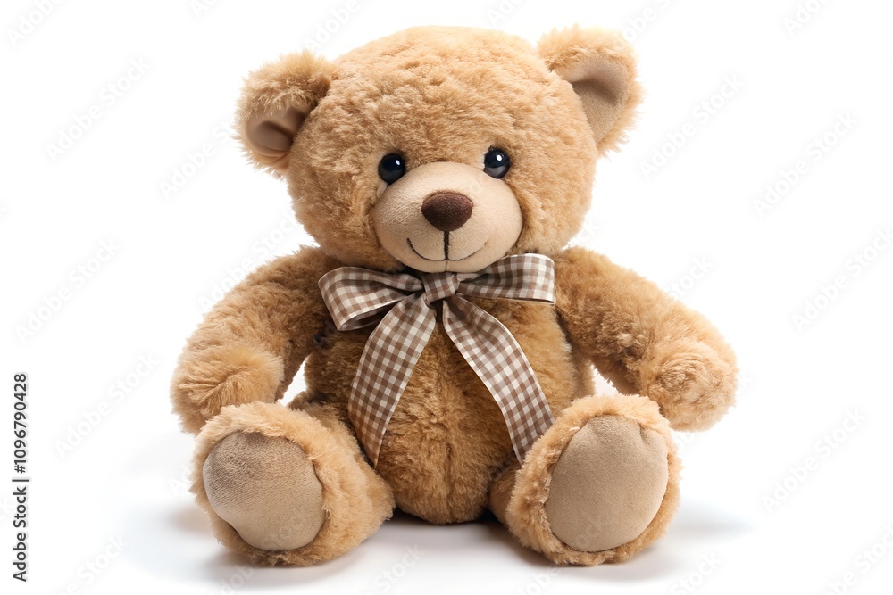 Fototapeta premium brown teddy bear on white Background 