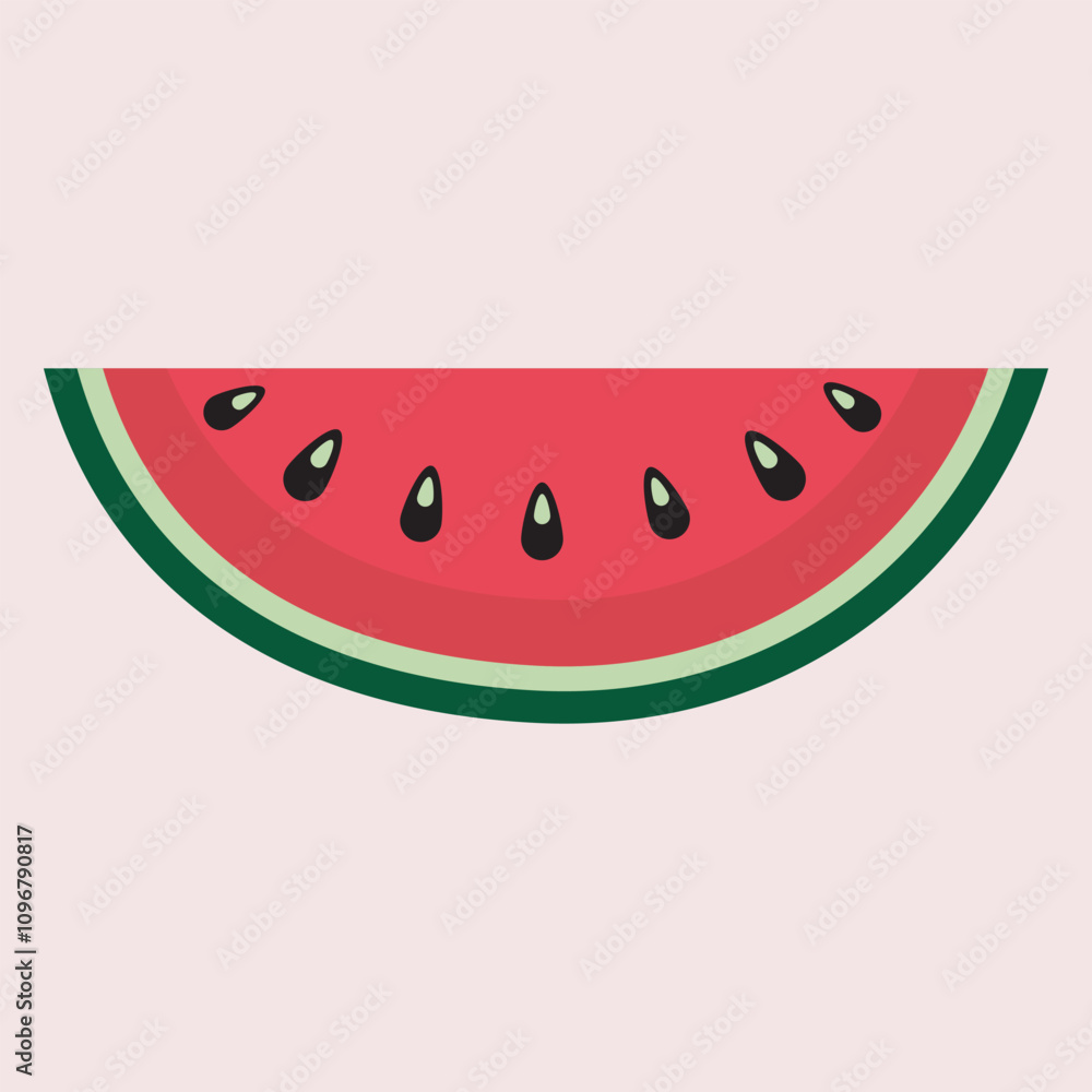 Sweet Watermelon Slice Illustration for Fun Sweet Watermelon Slice Illustration for Fun