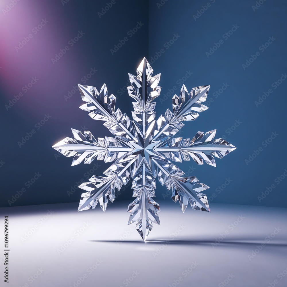 Sparkling Crystal Snowflake Ornament for Winter Holidays Sparkling Crystal Snowflake Ornament for Winter Holidays