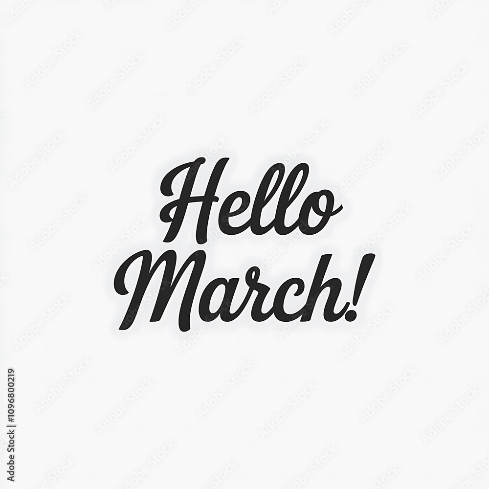Hello March Welcome to the Third Month Hello March Welcome to the Third Month