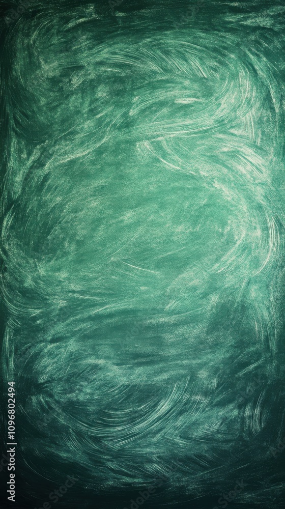 Obraz premium A textured green background showcasing swirling patterns, creating a calm and serene atmosphere.