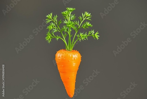 Carrot Sprite Sprite with a distinct carrot shape wider at the t photo