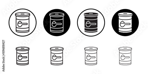 Baking soda icon web design in vector