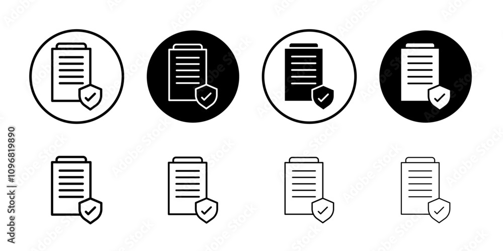 Contract coverage icon web design in vector Contract coverage icon web design in vector