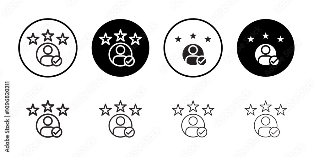 Customer experience icon web design in vector Customer experience icon web design in vector