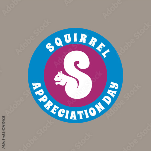 squirrel appreciation day design template