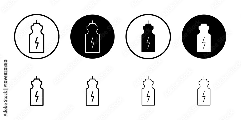 Energy drink icon web design in vector Energy drink icon web design in vector