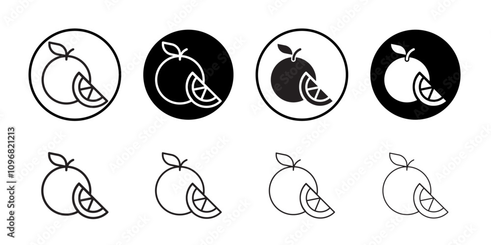 Grapefruit icon web design in vector Grapefruit icon web design in vector
