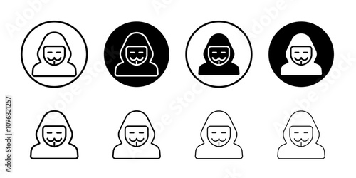 Hacker icon web design in vector