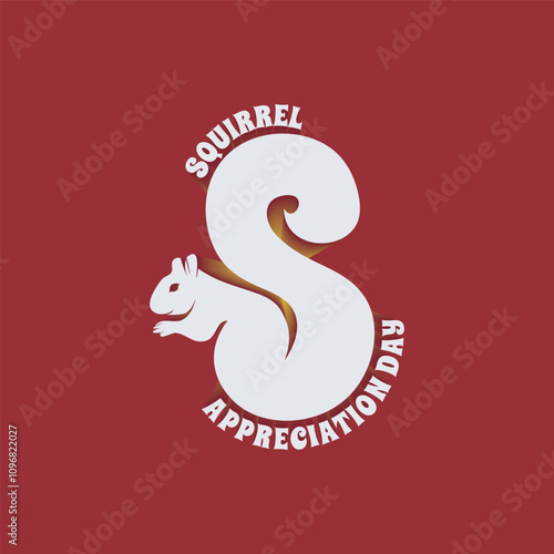 squirrel appreciation day design template