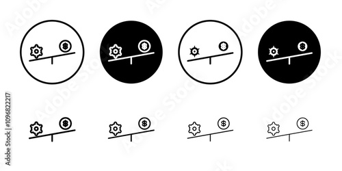 Leverage icon web design in vector