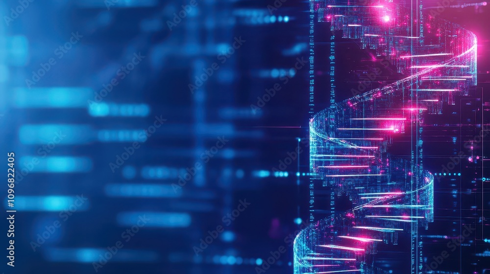 A spiral staircase in a cybernetic structure, glowing with energy, symbolizing gradual progress in personal growth, side view, emphasizing persistence, technological tone, vivid A spiral staircase in a cybernetic structure, glowing with energy, symbolizing gradual progress in personal growth, side view, emphasizing persistence, technological tone, vivid
