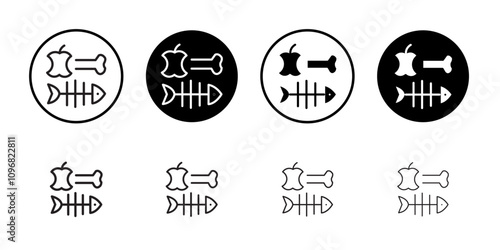 Organic waste icon web design in vector