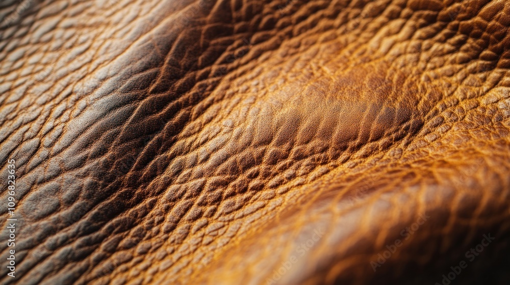 Close-up Texture of Distressed Brown Leather Close-up Texture of Distressed Brown Leather