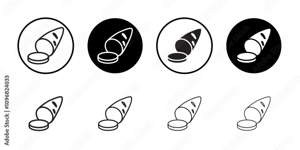 Fototapeta premium Sweet potato icon web design in vector