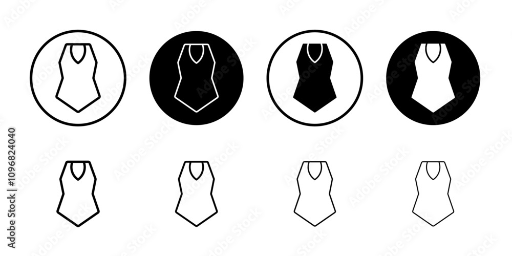 Swimsuit icon web design in vector Swimsuit icon web design in vector