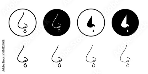 Stuffy nose icon web design in vector