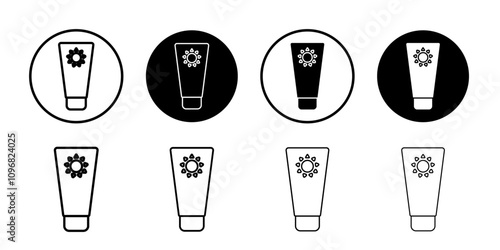 Sunscreen icon web design in vector