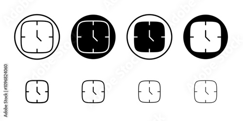 Time icon web design in vector