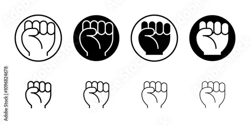 Will power icon web design in vector