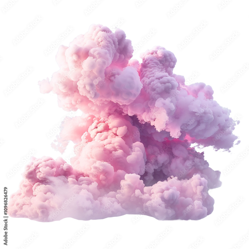 Fototapeta premium Abstract Pink Smoke Cloud