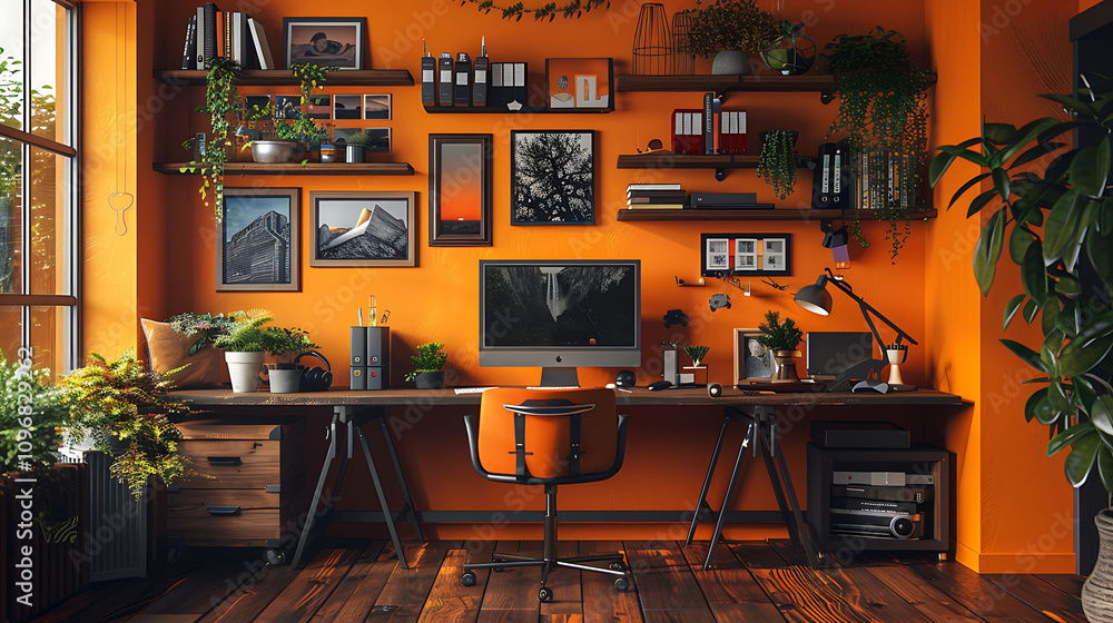 3D-rendered workspace of a social media influencer featuring a stylish setup with a laptop, ring light, camera, and creative props.
3D-rendered workspace of a social media influencer featuring a stylish setup with a laptop, ring light, camera, and creative props.