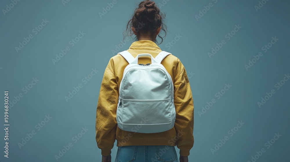 Backpack, Girl, Journey: A Minimalist Portrait Backpack, Girl, Journey: A Minimalist Portrait
