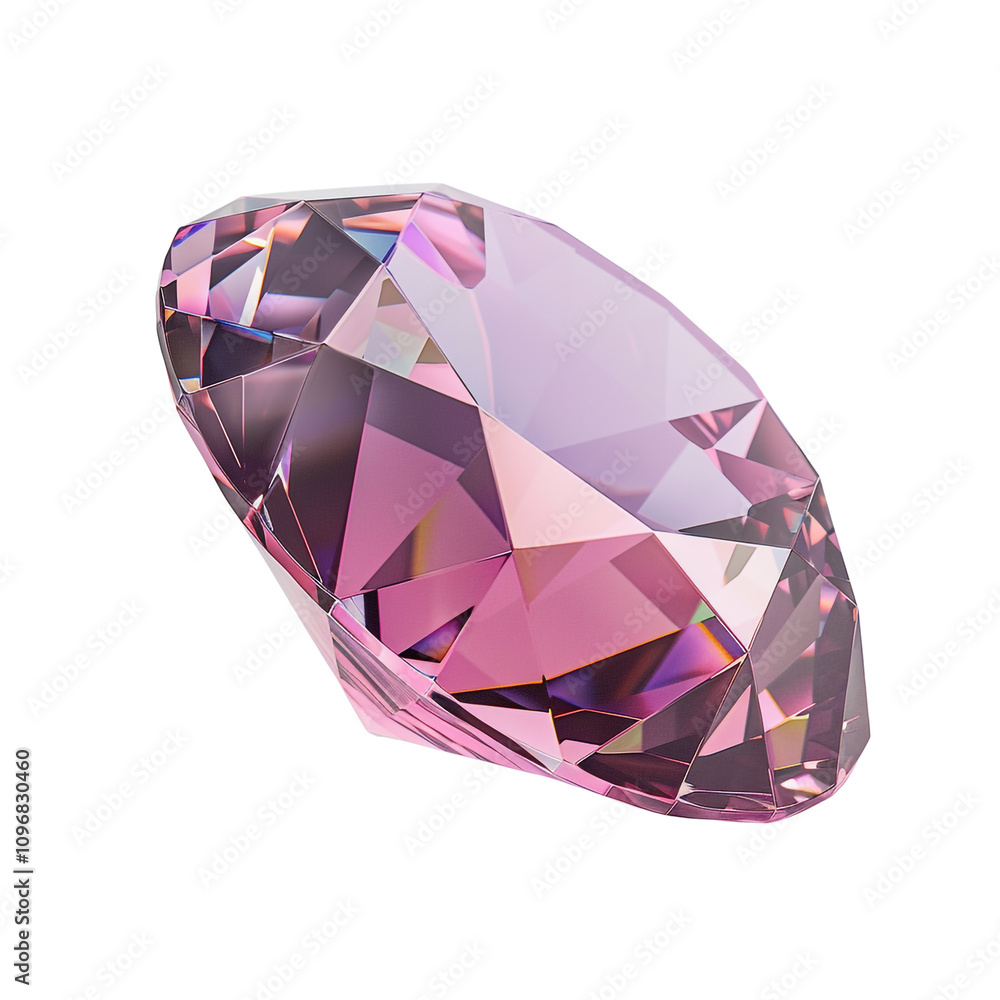 Pink Diamond Gemstone Close-Up Pink Diamond Gemstone Close-Up