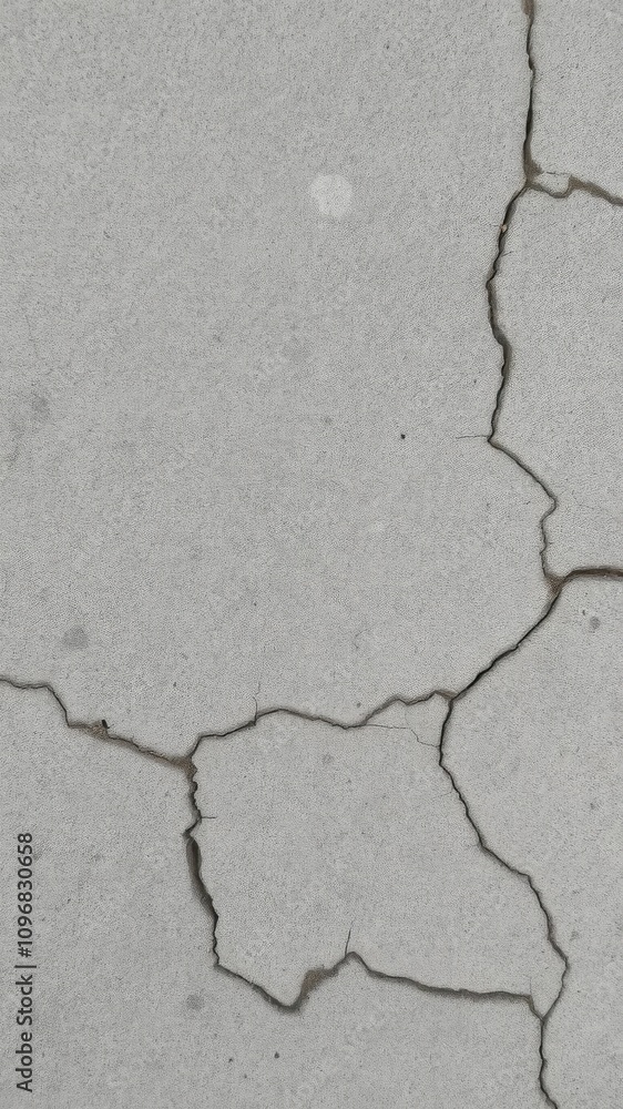 Obraz premium Rough grey stone surface with natural cracks and grains, texture