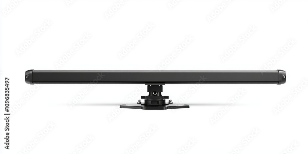 Sleek black antenna mounted on sturdy base, ideal for signal reception Sleek black antenna mounted on sturdy base, ideal for signal reception