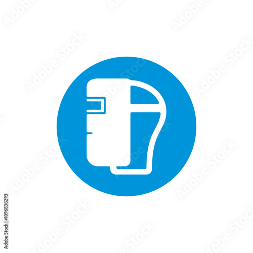 welding mask icon symbol sign vector