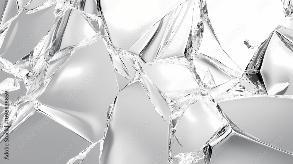 Generative ai on theme of beautiful texture broken glass for design natural abstract background. Shattered Ice Mirror. Illustration Generative ai on theme of beautiful texture broken glass for design natural abstract background. Shattered Ice Mirror. Illustration