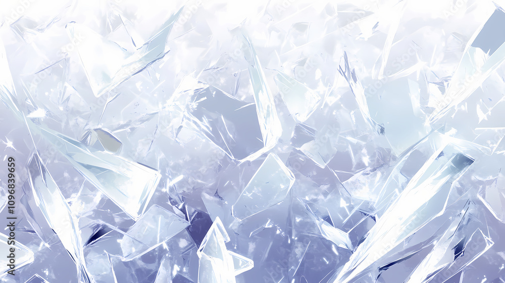 Abstract white glass crackle effects creating a shattered mirror illusion in anime design. Shattered Ice Mirror. Illustration Abstract white glass crackle effects creating a shattered mirror illusion in anime design. Shattered Ice Mirror. Illustration