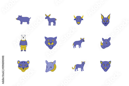 Big Cats and Predators Vector Collection