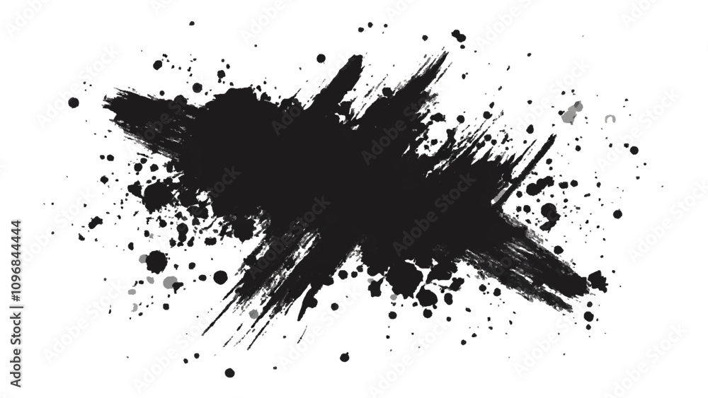Vector black and white with grunge style, scratch and texture elements for design. abstract black and white brush strokes on a canvas with Black ink texture. Vector black and white with grunge style, scratch and texture elements for design. abstract black and white brush strokes on a canvas with Black ink texture.