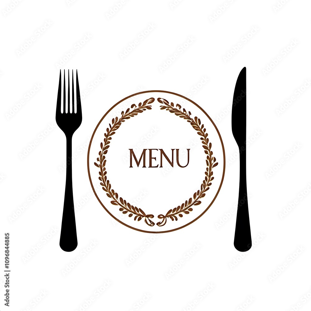 menu design logo isolated on white background menu design logo isolated on white background