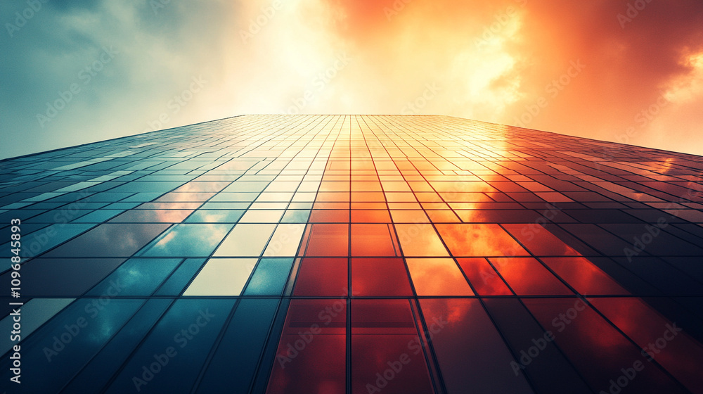 sleek high-rise office building with modern glass windows reflecting the sky symbolizing corporate success, ambition, and urban growth in a bustling cityscape sleek high-rise office building with modern glass windows reflecting the sky symbolizing corporate success, ambition, and urban growth in a bustling cityscape