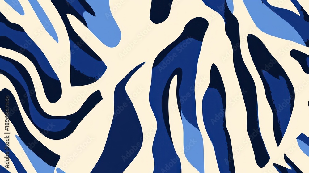 Blue and white zebra stripes a simple vector graphics Blue and white zebra stripes a simple vector graphics