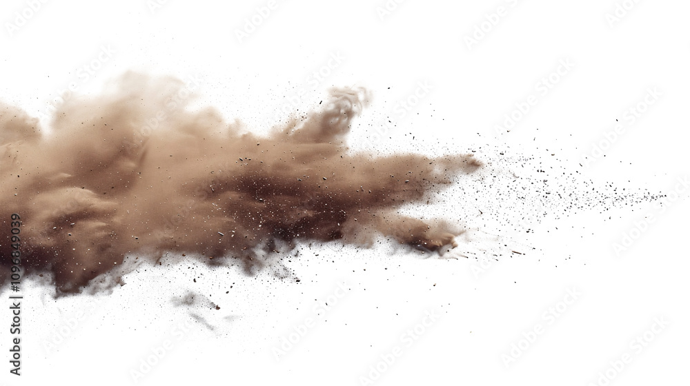 Sandstorm Dust Cloud with Flying Particles Isolated on Transparent Background - Dynamic Sand Effect Illustration Sandstorm Dust Cloud with Flying Particles Isolated on Transparent Background - Dynamic Sand Effect Illustration