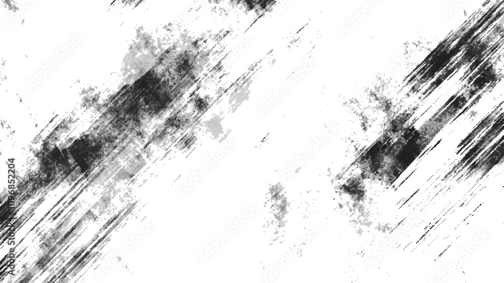 Abstract Grunge Splatter Line Pattern on white and transparent background. Dynamic black paint strokes on a white background, Abstract grunge texture of black paint. A layer for use in design. Abstract Grunge Splatter Line Pattern on white and transparent background. Dynamic black paint strokes on a white background, Abstract grunge texture of black paint. A layer for use in design.