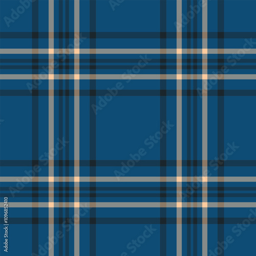 Vivid fabric background plaid, manufacturing tartan vector pattern. Brazil texture check seamless textile in cyan and grey colors.