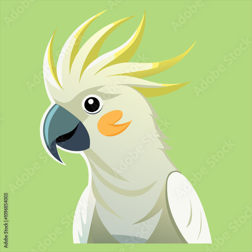 Detailed Cockatoo Bird Vector Design for Nature Lovers photo