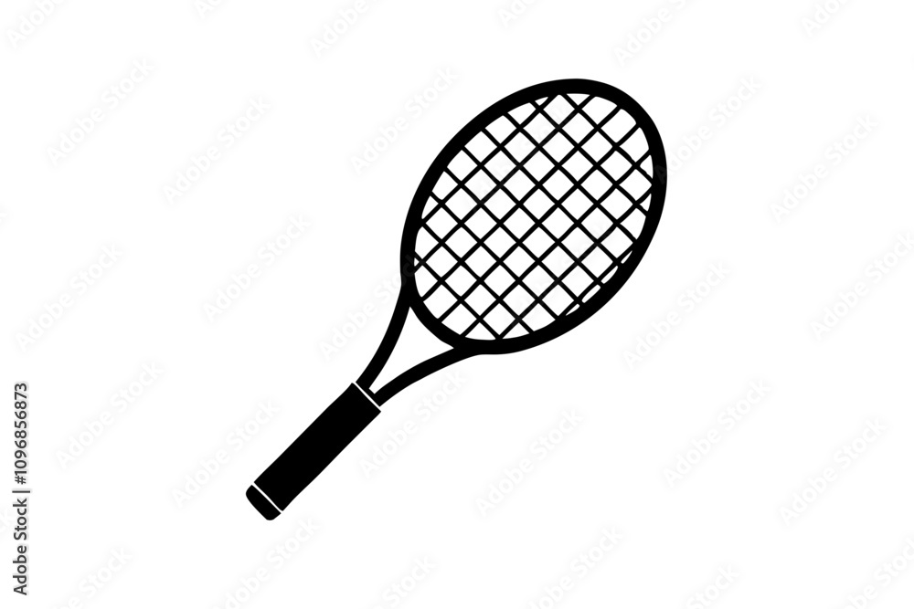 Tennis racket vector icon, Tennis racket silhouette vector, Tennis icon Tennis racket vector icon, Tennis racket silhouette vector, Tennis icon