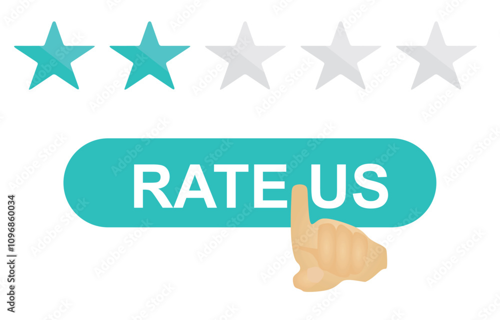 Click on stars to rate icon. vector Click on stars to rate icon. vector
