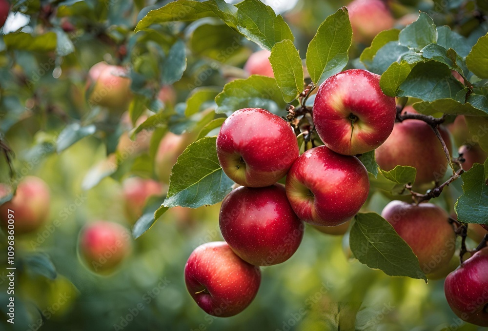 Many ripe juicy red apples covered with water drops as background. Many ripe juicy red apples covered with water drops as background.