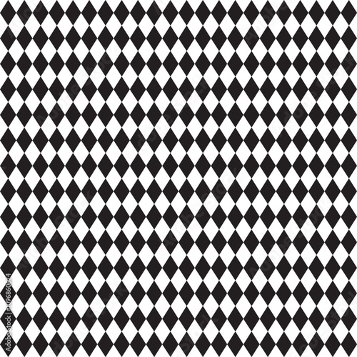 Black and white diamond pattern seamless pattern print background design. Black diamond shape pattern. Vector seamless pattern. Geometric texture. Black-and-white background. eps 10.