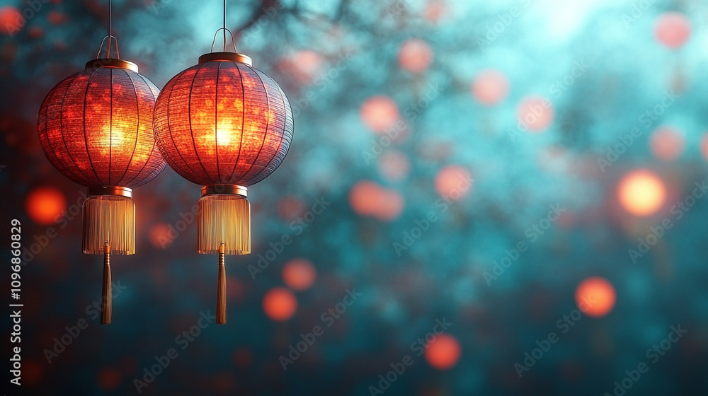 luxurious red lanterns with golden tassels symbolizing prosperity, good fortune, and celebration in a modern setting exuding elegance and cultural significance for festive occasions luxurious red lanterns with golden tassels symbolizing prosperity, good fortune, and celebration in a modern setting exuding elegance and cultural significance for festive occasions
