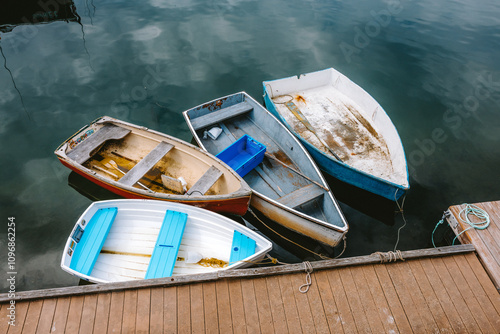 Rowboats in Rockport Harbor