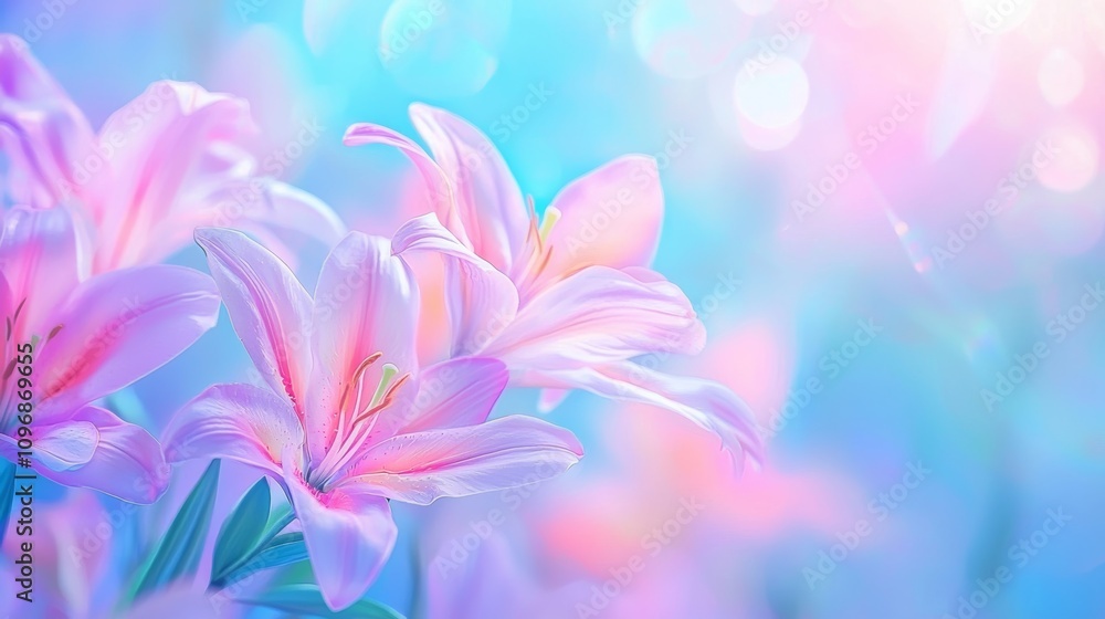 Beautiful flowers, soft pastel colors, dept of field Beautiful flowers, soft pastel colors, dept of field