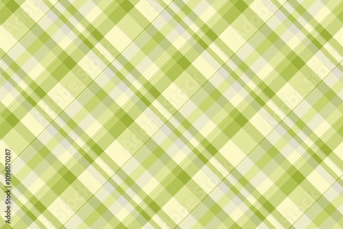 Hanukkah vector seamless check, ireland plaid texture tartan. Manufacture textile background fabric pattern in lime and light colors.
